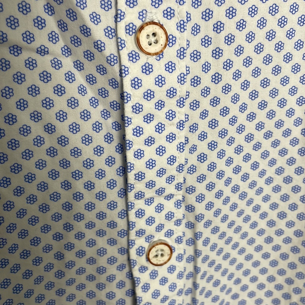 Denim & Flower Ricky Singh Slim Fit Casual Button Down Short Sleeve- size Large - Picture 4 of 12